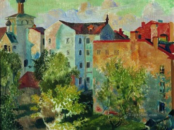 窓からの眺め 1926年 ボリス・ミハイロヴィチ・クストーディエフ Oil Paintings